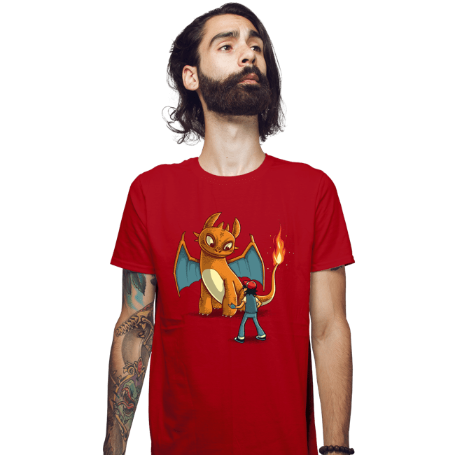 Shirts Fitted Shirts, Mens / Small / Red How To Train Your Monster