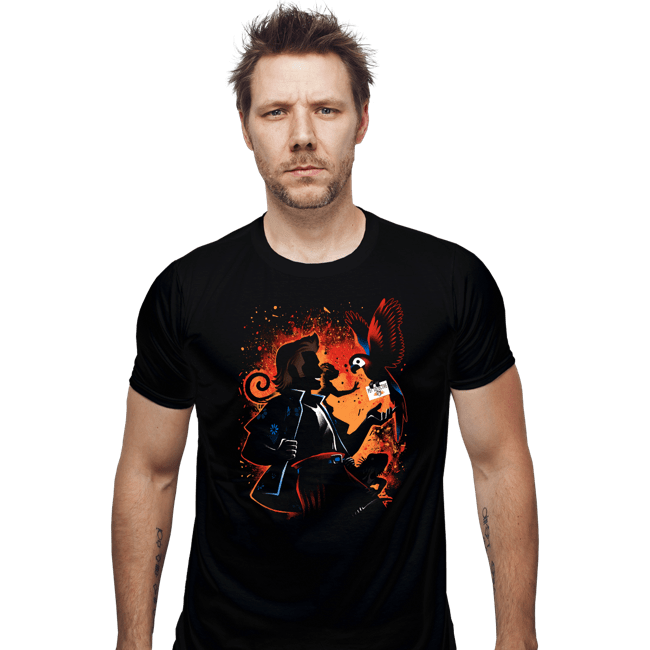 Daily_Deal_Shirts Fitted Shirts, Mens / Small / Black Pet Detective