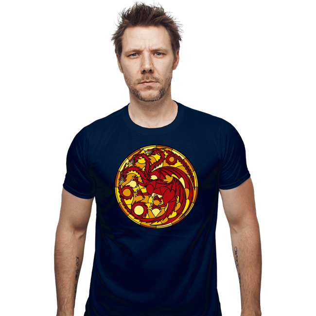 Daily_Deal_Shirts Fitted Shirts, Mens / Small / Navy Age Of The Dragon