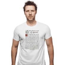 Load image into Gallery viewer, Shirts Fitted Shirts, Mens / Small / White Holy Hand Grenade Script
