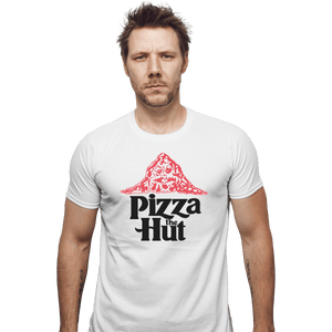 Shirts Fitted Shirts, Mens / Small / White Pizza The Hut