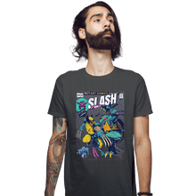 Load image into Gallery viewer, Shirts Fitted Shirts, Mens / Small / Charcoal Wolverine VS Slash
