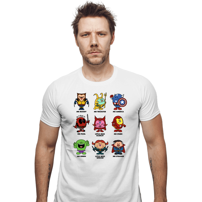 Secret_Shirts Fitted Shirts, Mens / Small / White Marvels