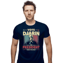 Load image into Gallery viewer, Shirts Fitted Shirts, Mens / Small / Navy Djarin For President
