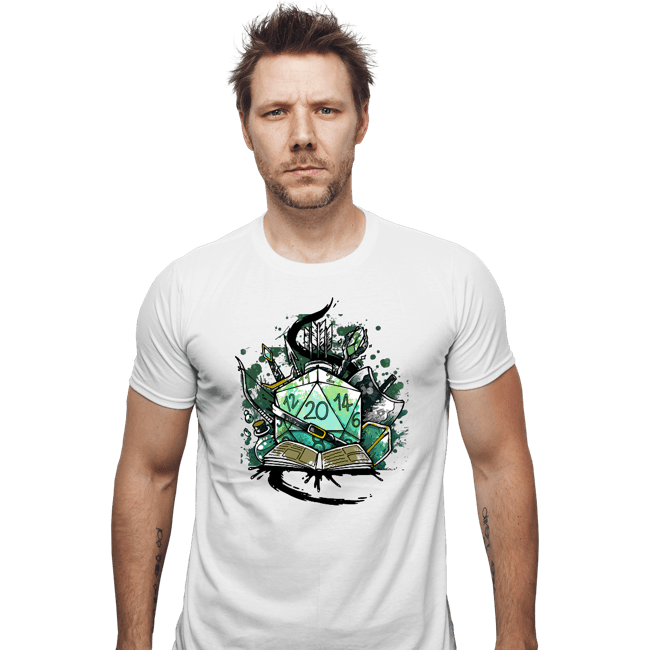 Shirts Fitted Shirts, Mens / Small / White Dice Sketch