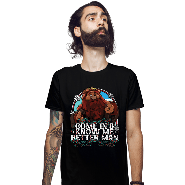 Daily_Deal_Shirts Fitted Shirts, Mens / Small / Black Come In And Know Me Better Man