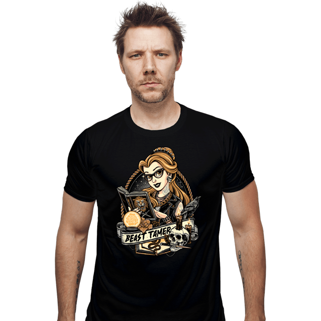 Daily_Deal_Shirts Fitted Shirts, Mens / Small / Black Beast Tamer