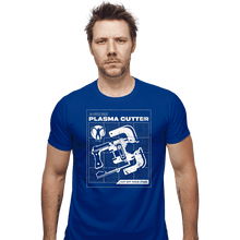 Load image into Gallery viewer, Daily_Deal_Shirts Fitted Shirts, Mens / Small / Royal Blue Plasma Cutter
