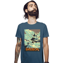 Load image into Gallery viewer, Shirts Fitted Shirts, Mens / Small / Indigo Blue Visit Erebor
