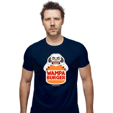 Load image into Gallery viewer, Daily_Deal_Shirts Fitted Shirts, Mens / Small / Navy Wampa Burger
