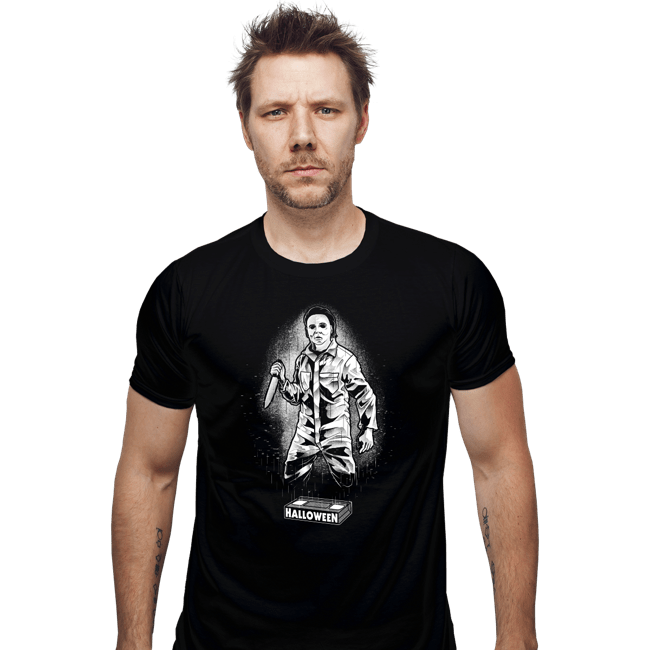 Daily_Deal_Shirts Fitted Shirts, Mens / Small / Black Glow In The Dark Michael