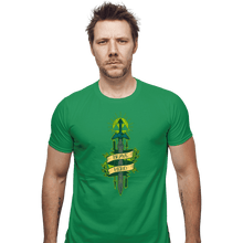 Load image into Gallery viewer, Shirts Fitted Shirts, Mens / Small / Irish Green Brave Hero
