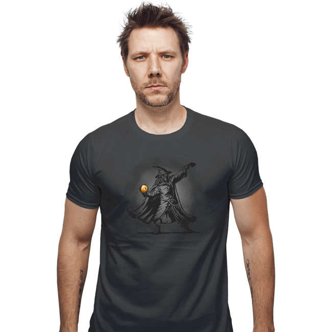 Daily_Deal_Shirts Fitted Shirts, Mens / Small / Charcoal Orb Thrower