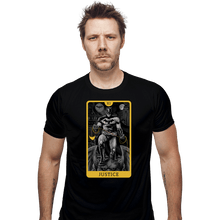 Load image into Gallery viewer, Daily_Deal_Shirts Fitted Shirts, Mens / Small / Black JL Tarot - Justice
