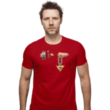 Load image into Gallery viewer, Shirts Fitted Shirts, Mens / Small / Red Run The Duels
