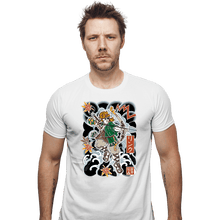 Load image into Gallery viewer, Daily_Deal_Shirts Fitted Shirts, Mens / Small / White Irezumi Link
