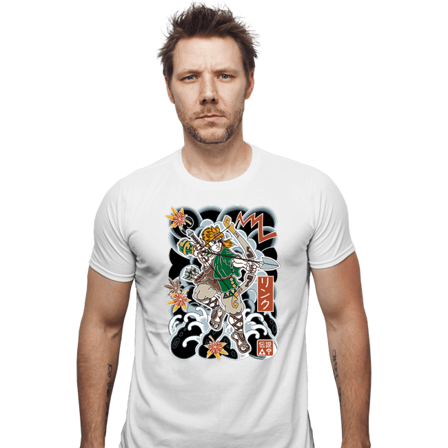 Daily_Deal_Shirts Fitted Shirts, Mens / Small / White Irezumi Link