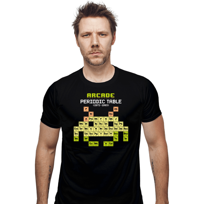 Daily_Deal_Shirts Fitted Shirts, Mens / Small / Black Arcade Periodic Table