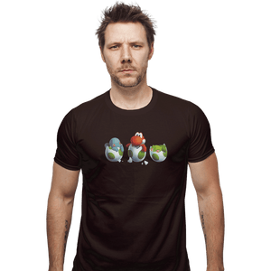 Shirts Fitted Shirts, Mens / Small / Dark Chocolate Start With Yoshi