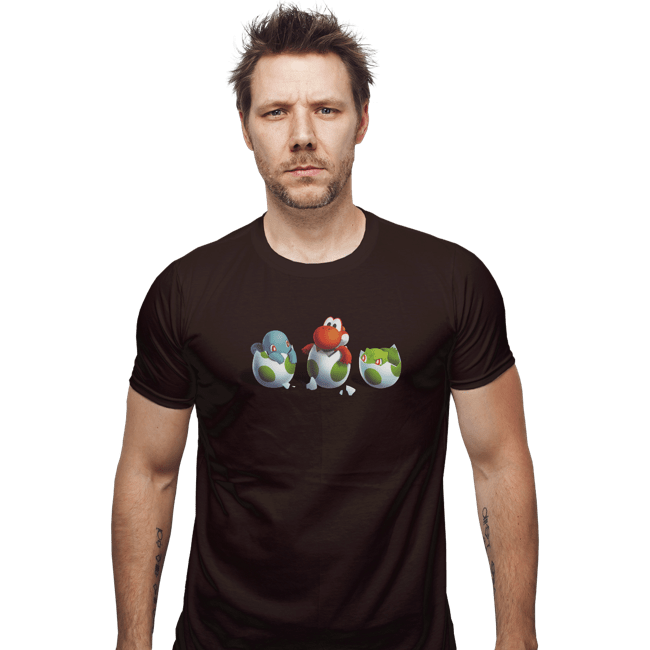Shirts Fitted Shirts, Mens / Small / Dark Chocolate Start With Yoshi
