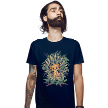 Load image into Gallery viewer, Shirts Fitted Shirts, Mens / Small / Navy The True King
