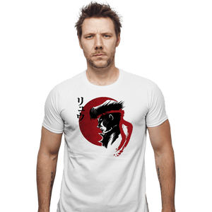 Shirts Fitted Shirts, Mens / Small / White Red Sun Fighter