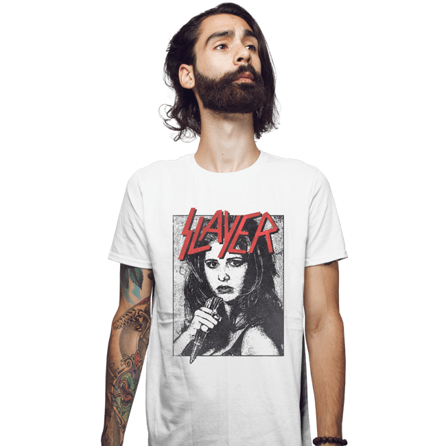 Daily_Deal_Shirts Fitted Shirts, Mens / Small / White Slayer Buffy