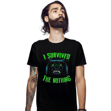 Load image into Gallery viewer, Shirts Fitted Shirts, Mens / Small / Black I Survived The Nothing
