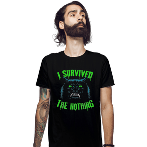Shirts Fitted Shirts, Mens / Small / Black I Survived The Nothing