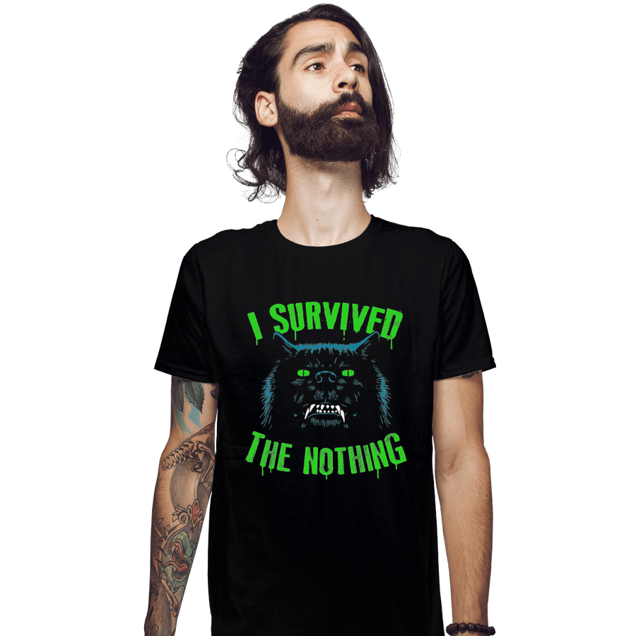 Shirts Fitted Shirts, Mens / Small / Black I Survived The Nothing