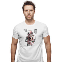 Load image into Gallery viewer, Daily_Deal_Shirts Fitted Shirts, Mens / Small / White Rebel Combat Academy
