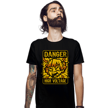 Load image into Gallery viewer, Shirts Fitted Shirts, Mens / Small / Black High Voltage
