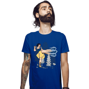 Secret_Shirts Fitted Shirts, Mens / Small / Royal Blue Chun White Kick