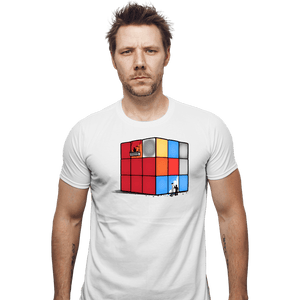 Shirts Fitted Shirts, Mens / Small / White Solving The Cube