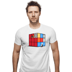 Shirts Fitted Shirts, Mens / Small / White Solving The Cube