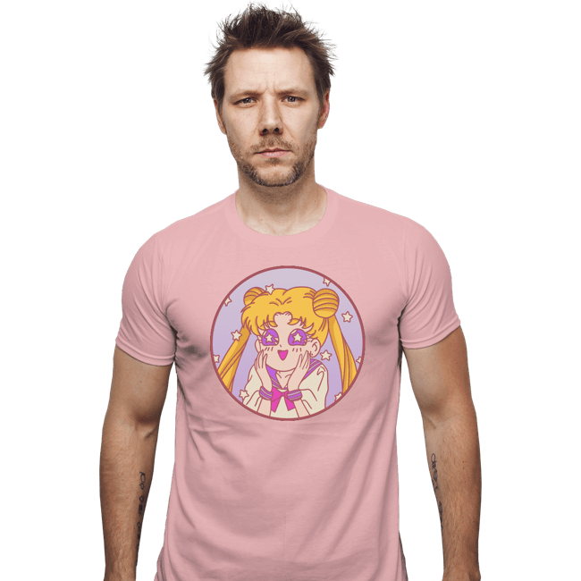 Secret_Shirts Fitted Shirts, Mens / Small / Pink Pastel Moon