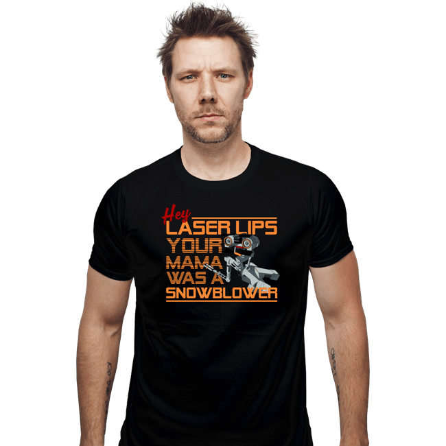 Secret_Shirts Fitted Shirts, Mens / Small / Black Hey, Laser Lips!