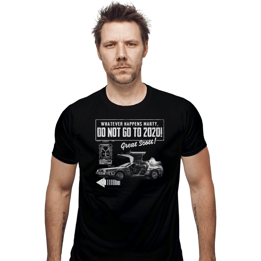 Shirts Fitted Shirts, Mens / Small / Black Whatever Happens Marty Don't Go To 2020