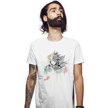 Load image into Gallery viewer, Secret_Shirts Fitted Shirts, Mens / Small / White Watercolor Howl
