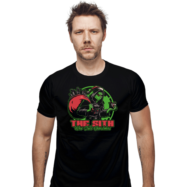 Daily_Deal_Shirts Fitted Shirts, Mens / Small / Black The Sith Who Stole Christmas