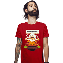 Load image into Gallery viewer, Shirts Fitted Shirts, Mens / Small / Red Hisuian Growlithe
