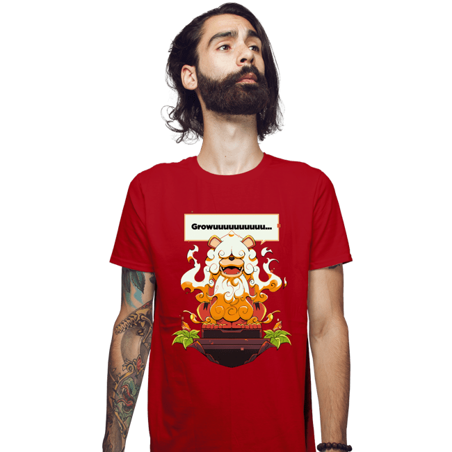Shirts Fitted Shirts, Mens / Small / Red Hisuian Growlithe