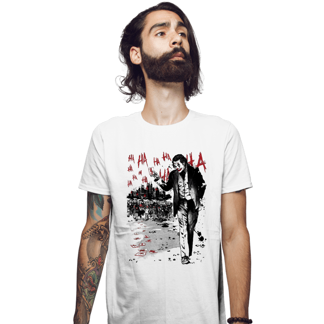 Daily_Deal_Shirts Fitted Shirts, Mens / Small / White Lone Comedian And Cubs