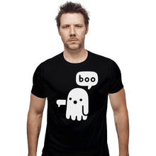 Load image into Gallery viewer, Shirts Fitted Shirts, Mens / Small / Black Ghost Of Disapproval
