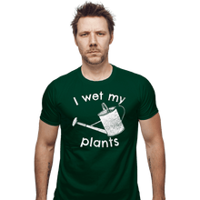Load image into Gallery viewer, Shirts Fitted Shirts, Mens / Small / Irish Green I Wet My Plants
