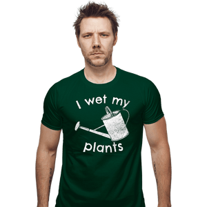 Shirts Fitted Shirts, Mens / Small / Irish Green I Wet My Plants