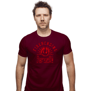 Shirts Fitted Shirts, Mens / Small / Maroon Fire Bending