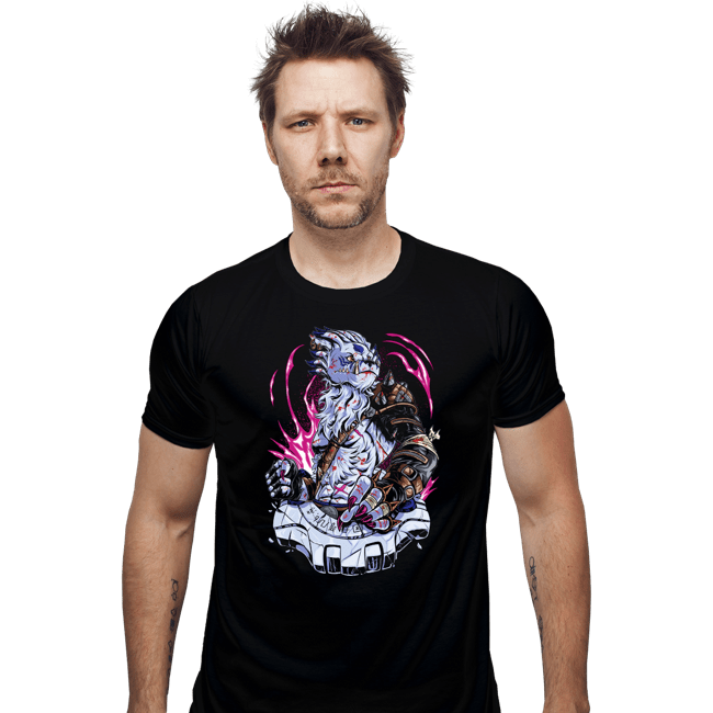 Daily_Deal_Shirts Fitted Shirts, Mens / Small / Black Battle Weregarurumon