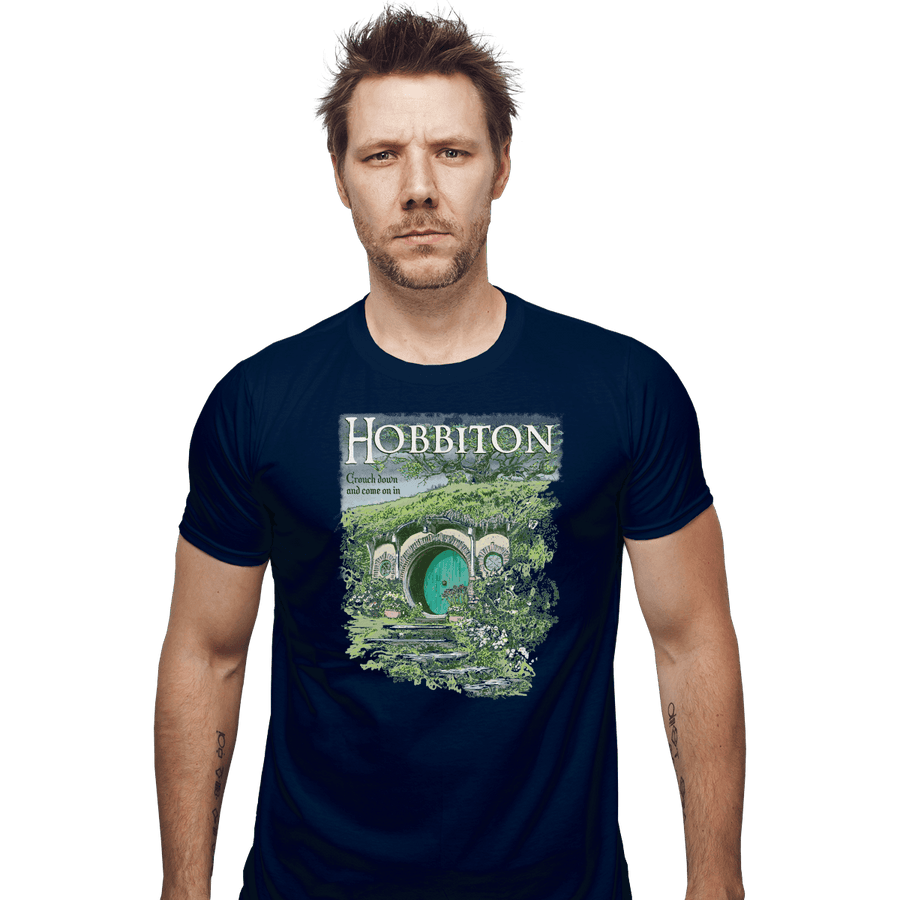 Shirts Fitted Shirts, Mens / Small / Navy Visit Hobbiton