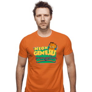 Shirts Fitted Shirts, Mens / Small / Orange Neon Garfield Evangelion Orange